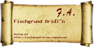Fischgrund Arián névjegykártya